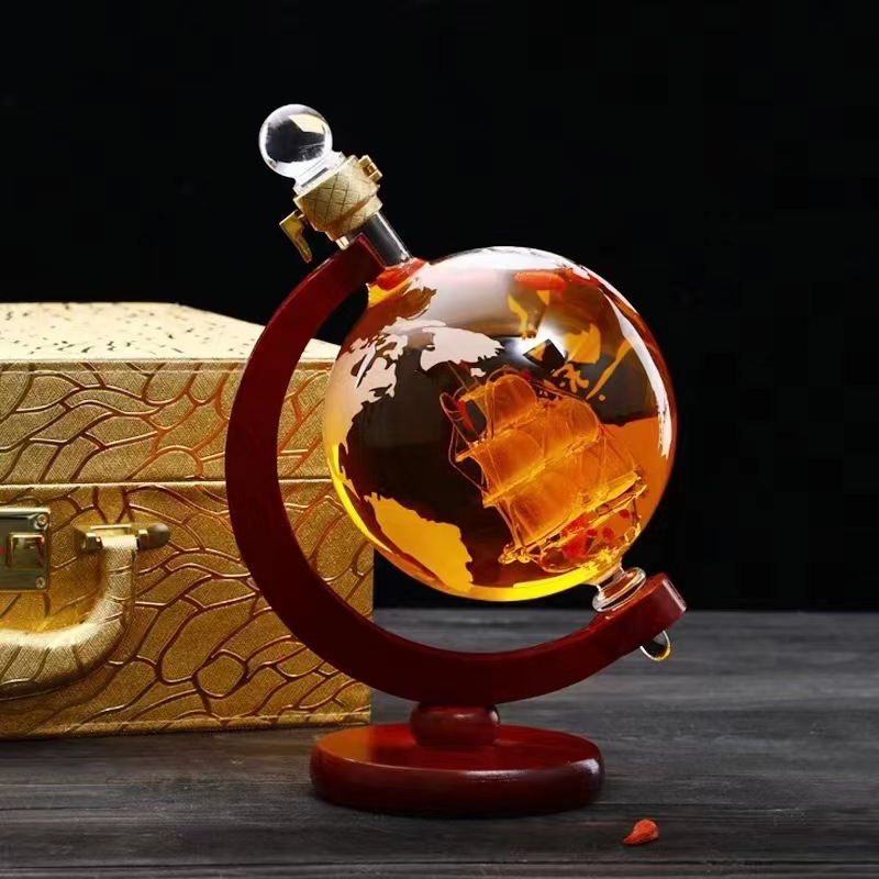 Wine Beer The Whiskey - 크리에이티브 글로벌 디캔터, 위스키 디스펜서, 보드카