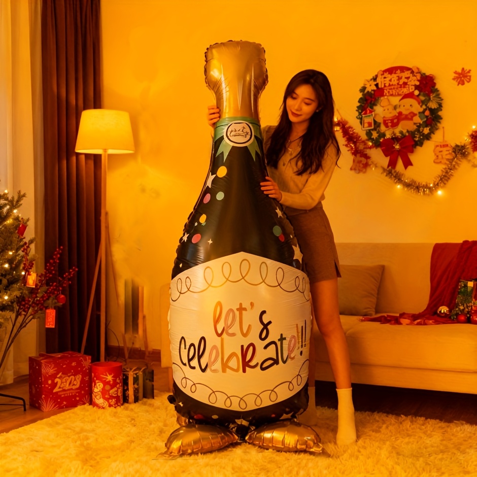 Beer And Wine Festival - 64인치 스탠딩 와인병 풍선 맥주 축제