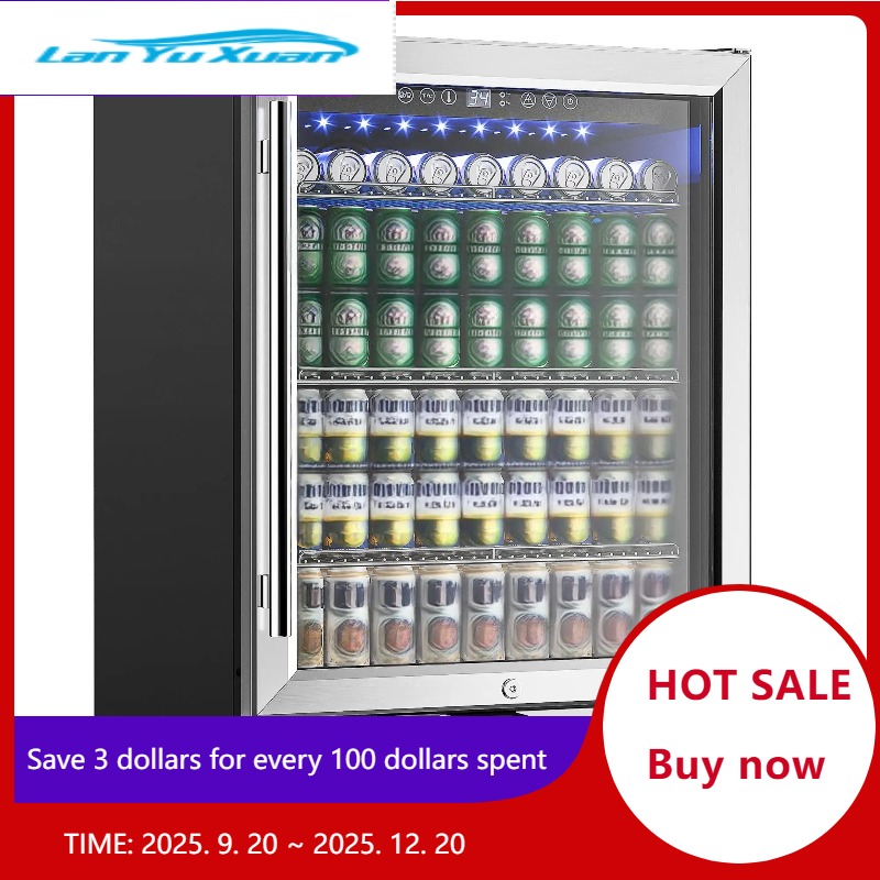 Wine Beer Fridge Under Counter - 음료 냉장고 24인치 180캔 내장형 음료