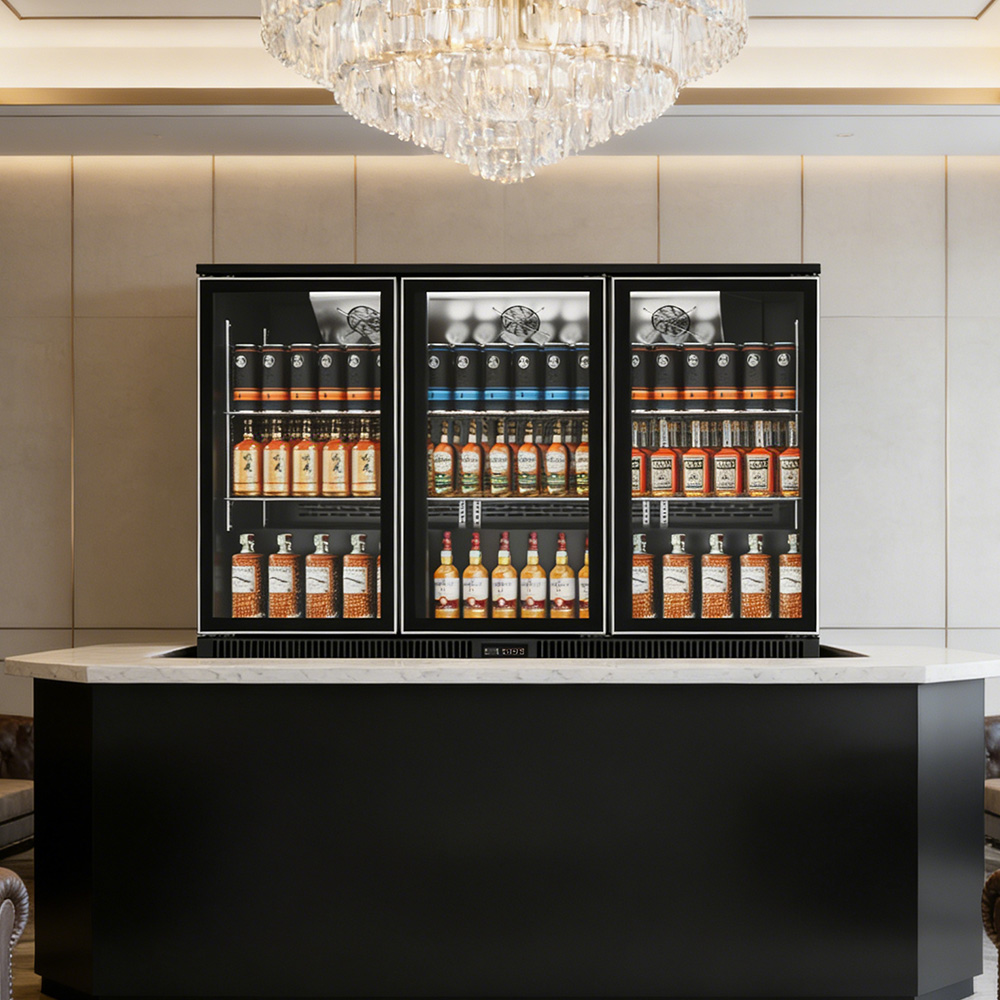 Wine Beer Fridge Under Counter - 미니 음료 냉장고 3도어 바 냉장고
