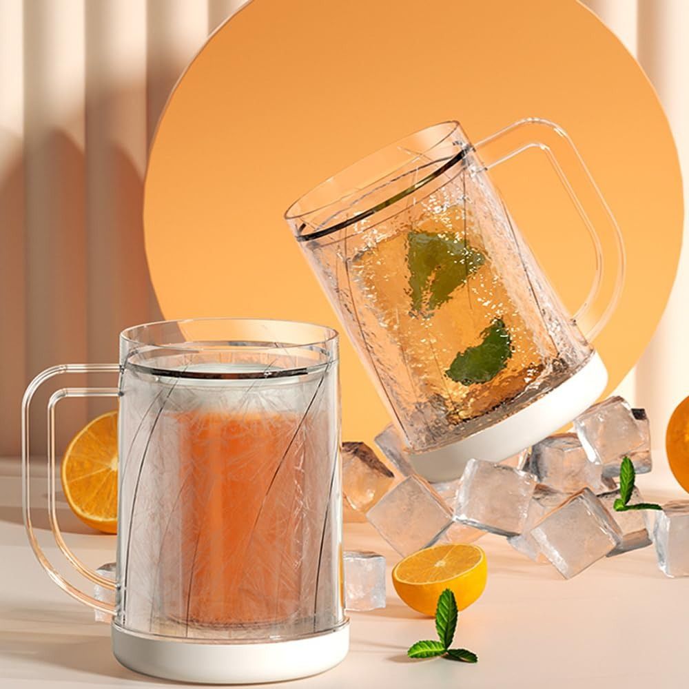 Wine Beer Glass - 손잡이가 있는 가정용 액체 냉장고 냉동컵