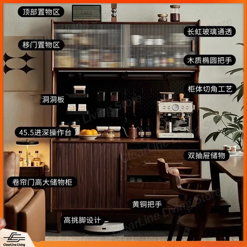 유리문이 있는 복고풍 단단한 나무 거실 와인 캐비닛 위 - Wine Beer The Whiskey 리뷰 및 가격