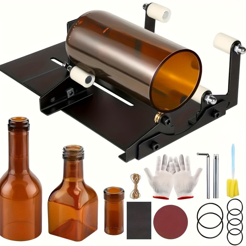 19pcs 유리 병 커터 도구 세트 광장 & 라운드 병 - Wine Beer Combination 리뷰 및 가격