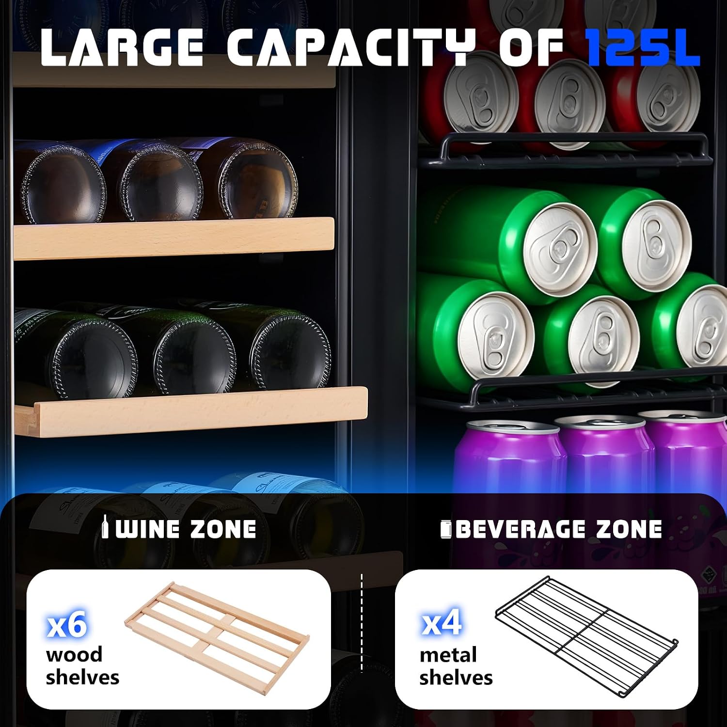 음료 냉장고, 24인치 듀얼 존 와인 및 맥주 냉장고  - Wine Beer Fridge Under Counter 리뷰 및 가격