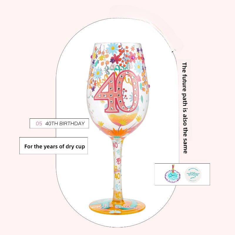 크리스마스 프린트 와인 잔, 크리에이티브 핸드 페인팅  - Beer And Wine Festival 리뷰 및 가격