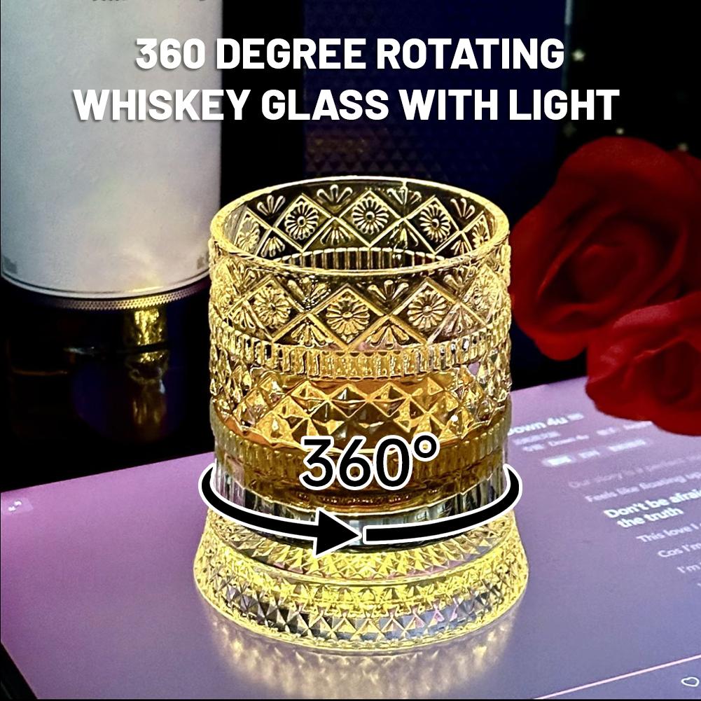 위스키 잔 회전식 위스키 잔 유리 받침대 포함 360도 - Wine Beer And Liquor 리뷰 및 가격