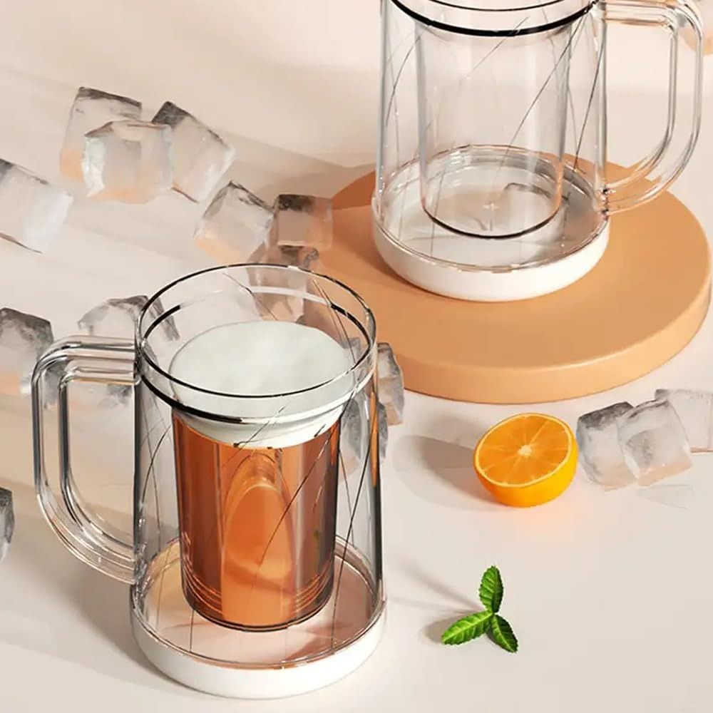 손잡이가 있는 가정용 액체 냉장고 냉동컵 여름용 PET - Wine Beer Glass 리뷰 및 가격