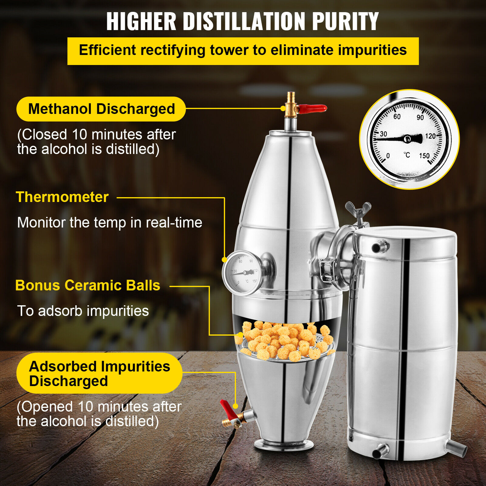 SucceBuy 20L-70L 알코올 증류기 기계 맥주 - Wine Beer Pub 리뷰 및 가격